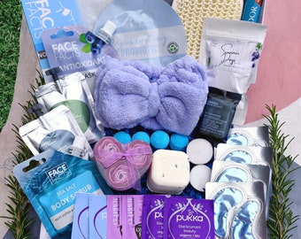 RELAX Pamper Gift box for Her - Pamper Hamper - Christmas Gift Set - Self Care Gift Box - Spa Gift Box for Women - Birthday Hamper for Her