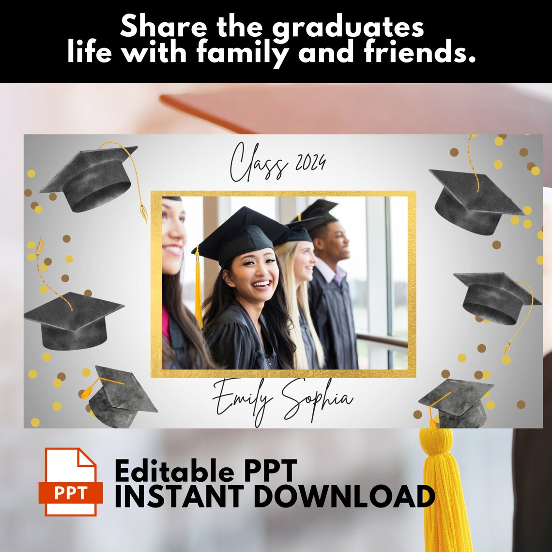 Graduation Slideshow Video Title Graduation PPT, Graduation Slideshow, Graduation Party Celebration ...