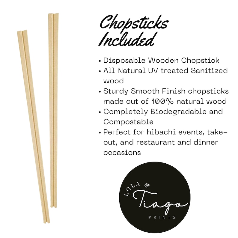 Personalized Chopsticks, Personalized Hibachi Chopsticks Sleeve ...