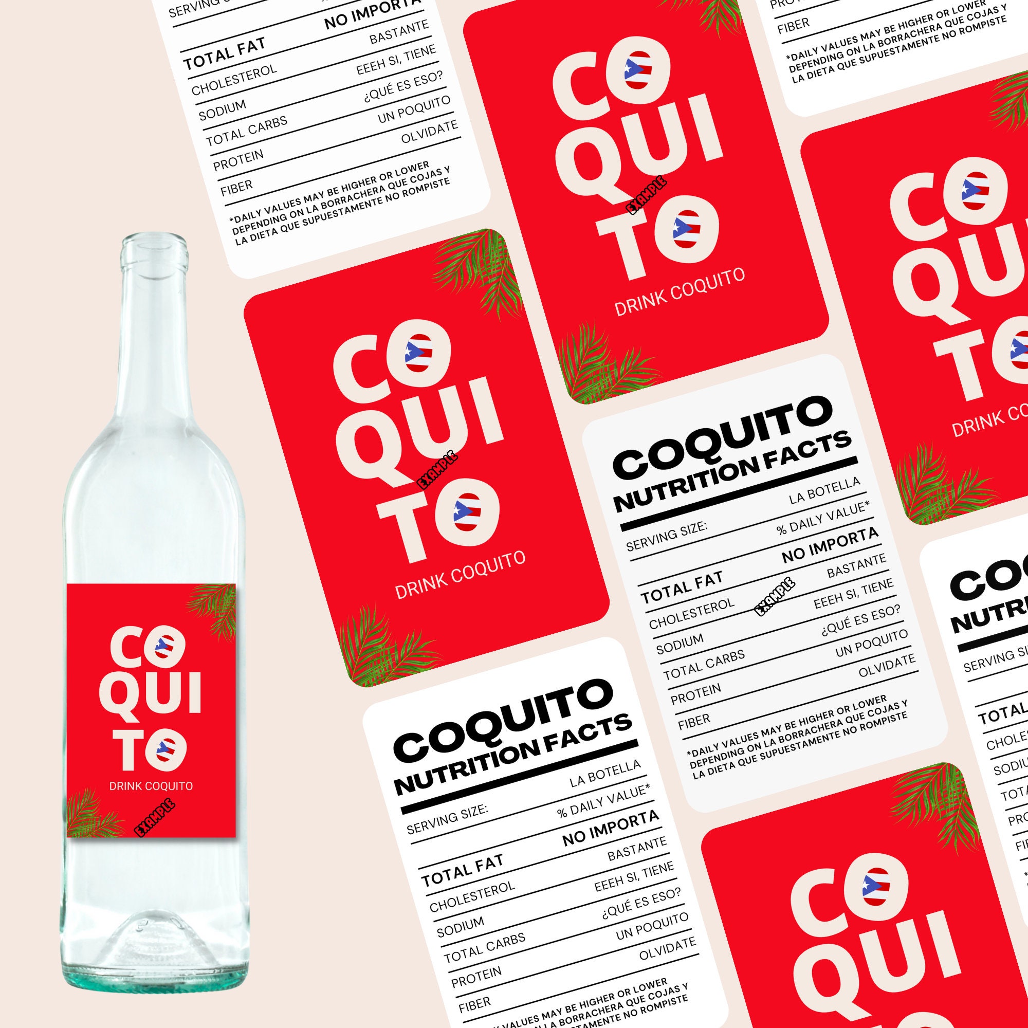 Coquito Labels Holiday Gifts Homemade Coquito Gifts Coquito Etsy