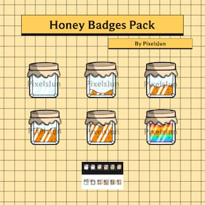 Honey Jar Badges Pack for Twitch