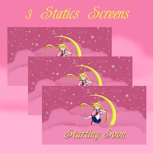 Overlay Stream Pack for Twitch, Sailor Moon Cute Overlay - Etsy