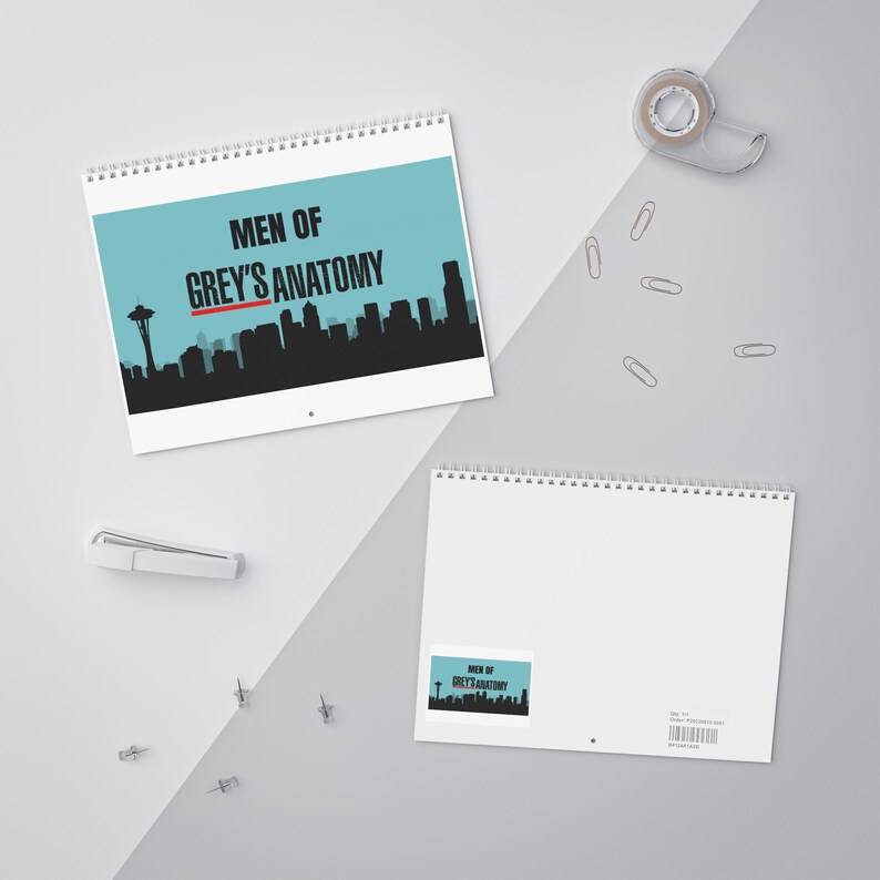 Men of Greys Anatomy Calendar 2024 Etsy