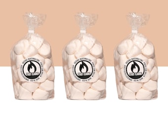 3x Marshmallows Kit (Original aus den USA) mit Vanille-Geschmack | inkl. 6 BBQ-Sticks