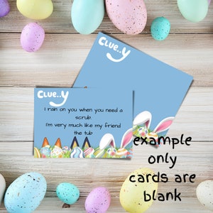 Easter Egg Scavenger Hunt Clue Cards Bluey Themed Printable Instantly ...