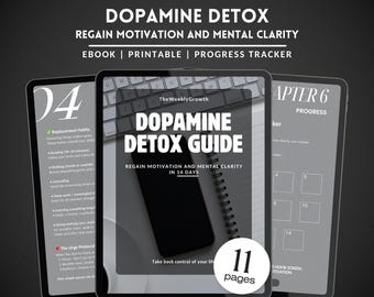 Dopamine-detoxgids: 14-dagen motivatie reset e-boek (pdf-download van dopamine-boek)