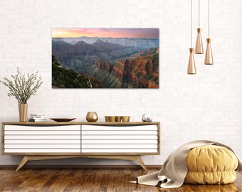 Grand Canyon North Rim Sunrise Photo Print: Southwest Landscape Wall Art