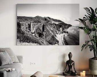 Bixby Bridge California Coastal Print: Big Sur Landscape Wall Art