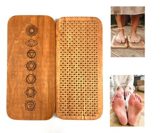 Sadhu Board, Nails Board, Handmade, Sadhu Board for Yoga Practice Meditation, Acupuncture Feet Massage, Yoga Gift