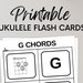 Guitar Chord Flash Cards for Beginners Printable at Home on Standard US ...