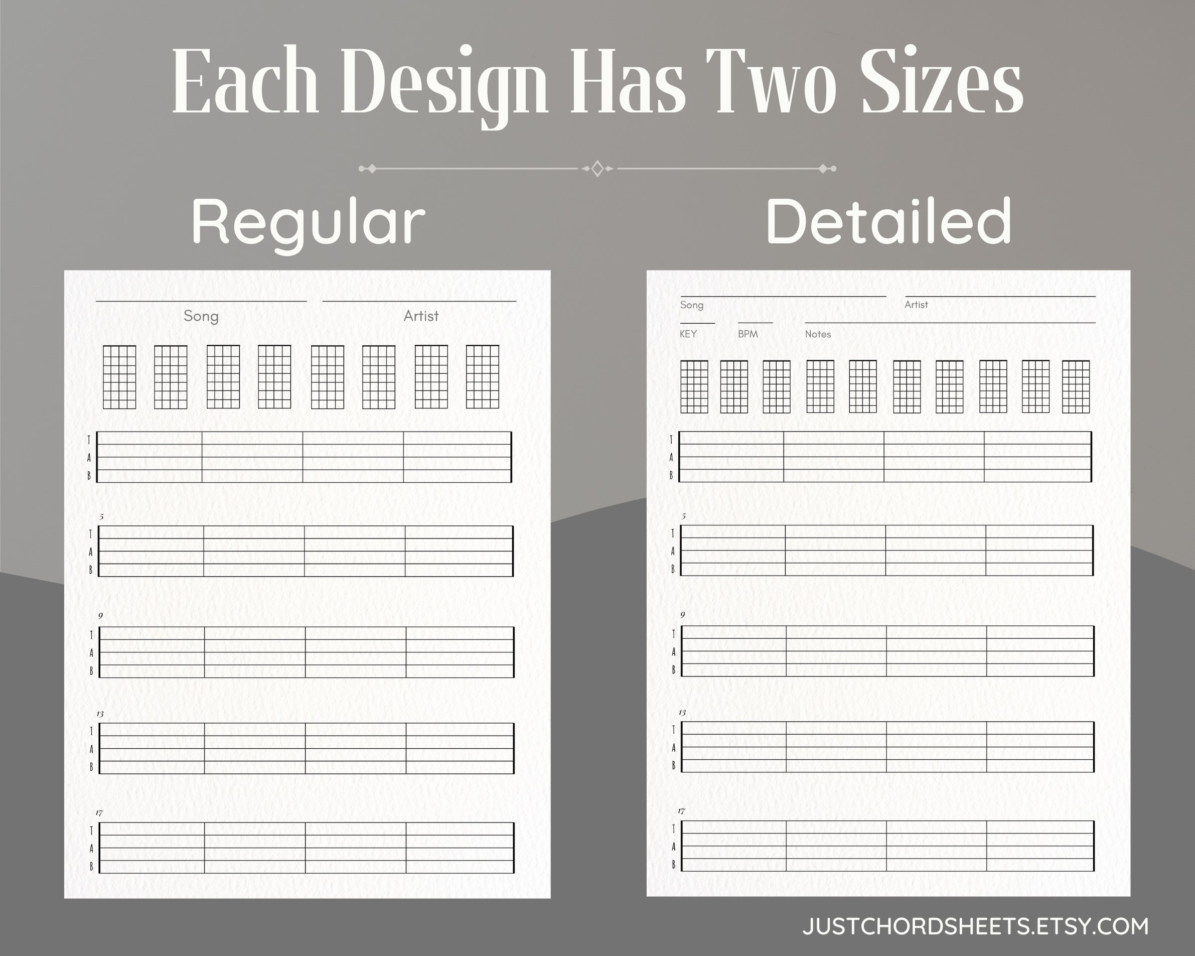 Blank 5 String Bass Tabs Plus Scale Charts for Beginners Printable at