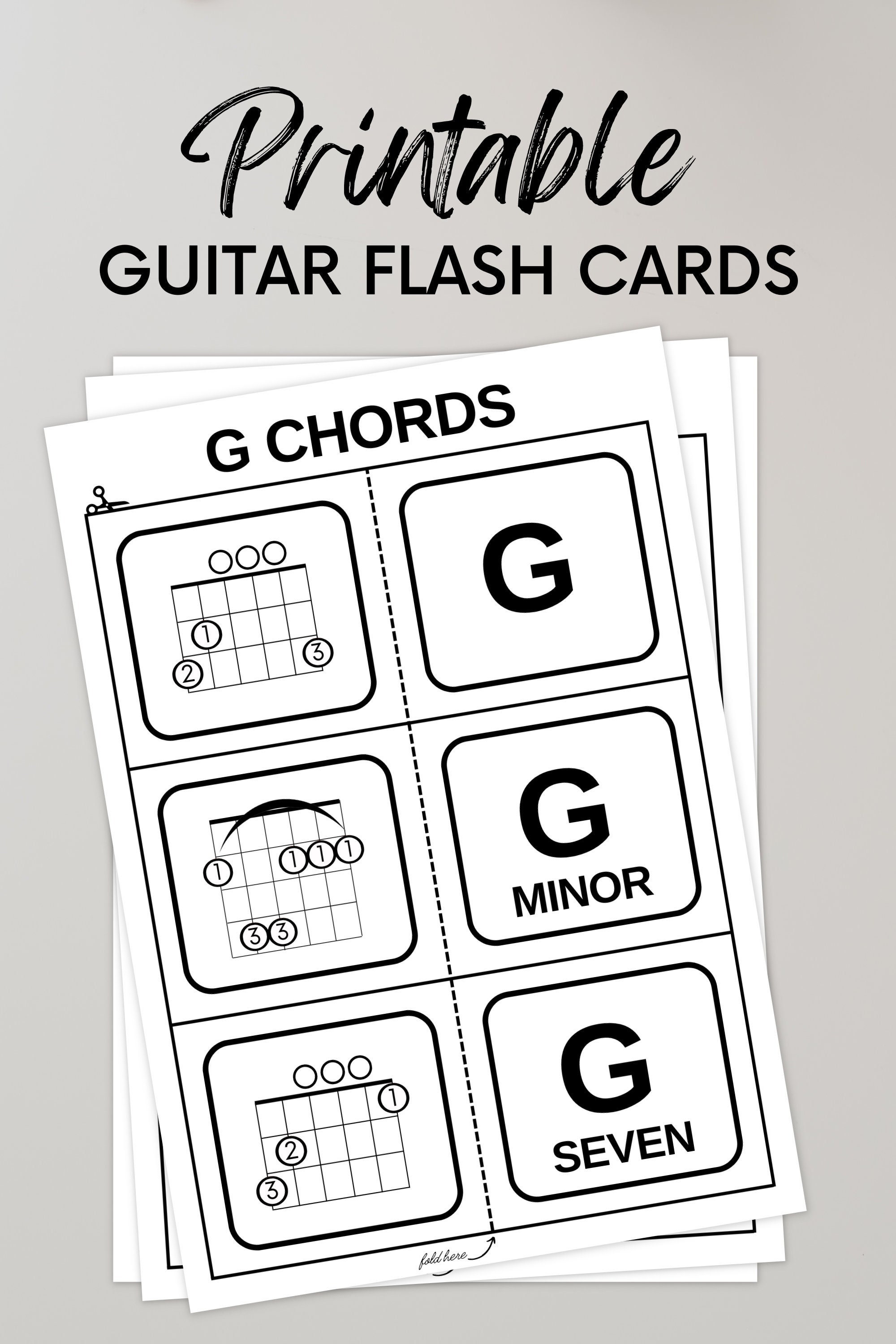 Guitar Flash Cards  Chords, Rhythm, & MORE! by Music in Everything