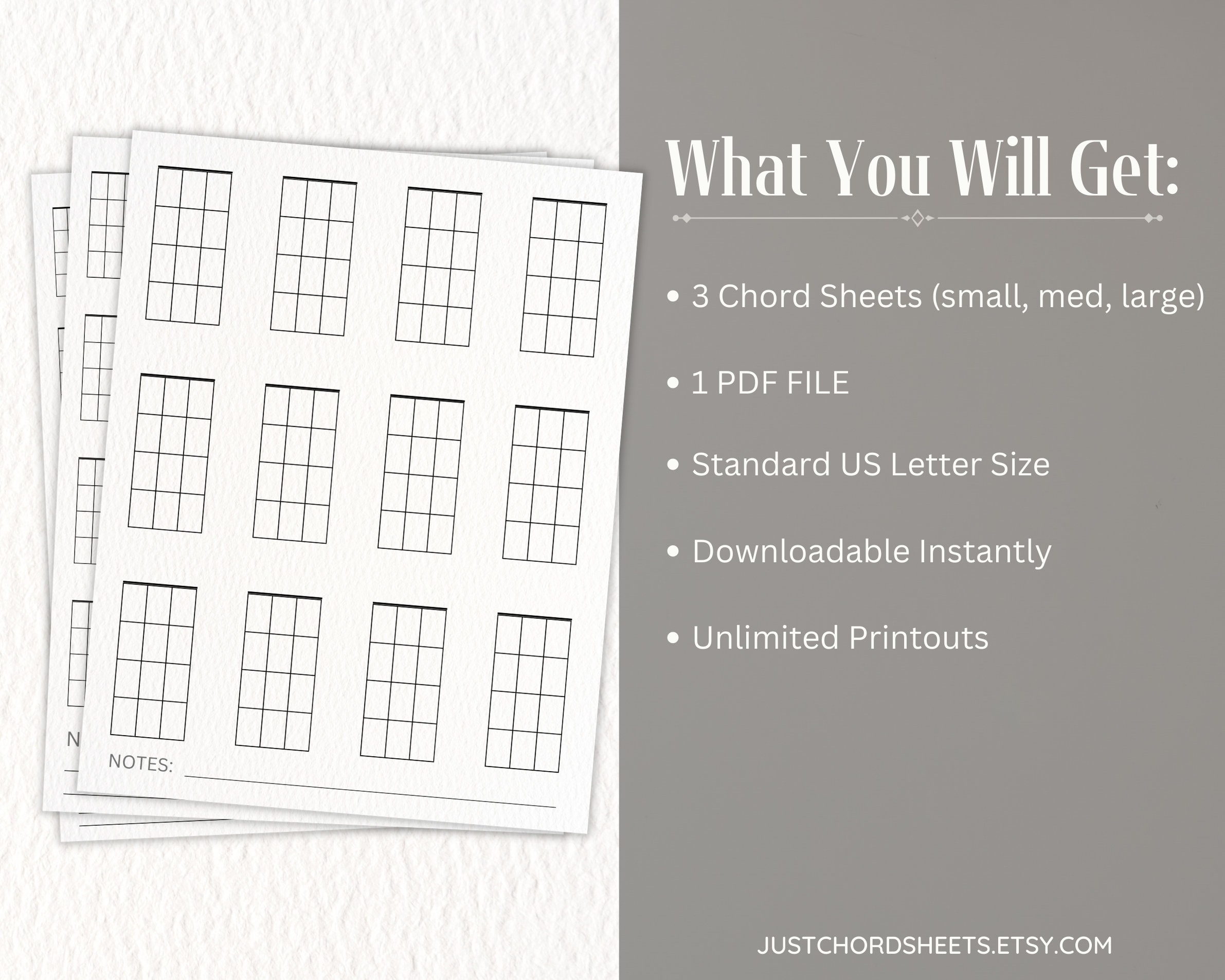 Blank Ukulele Chord Charts for Beginners Printable at Home on - Etsy Canada