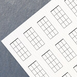 Blank Ukulele Chord Charts for Beginners Printable at Home on Standard