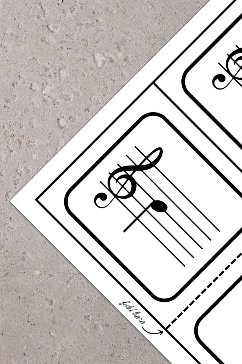 Treble Clef Flash Cards for Beginner Musicians Who Want to Learn Music ...