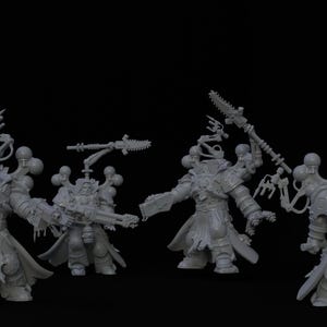 RELIC HUNTERS - Robotic Tech Priest Character Units - Immaterium God Miniatures
