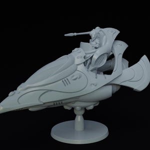 AETERNI FIGHTER PLANE - Gunship jetbike proxy for space elves - Cult Fantasy Miniatures