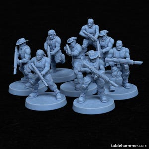 STRALLAN INFANTRY UNITS  - Basic Imperial Guard Unit - Table Hammer