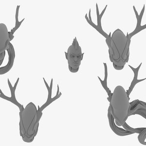 ELDAR CHARACTER HEADS