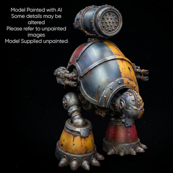 IMPERIAL WARDEN KNIGHT - Large Attack Mech Walker - Charlie Bot - Unpainted