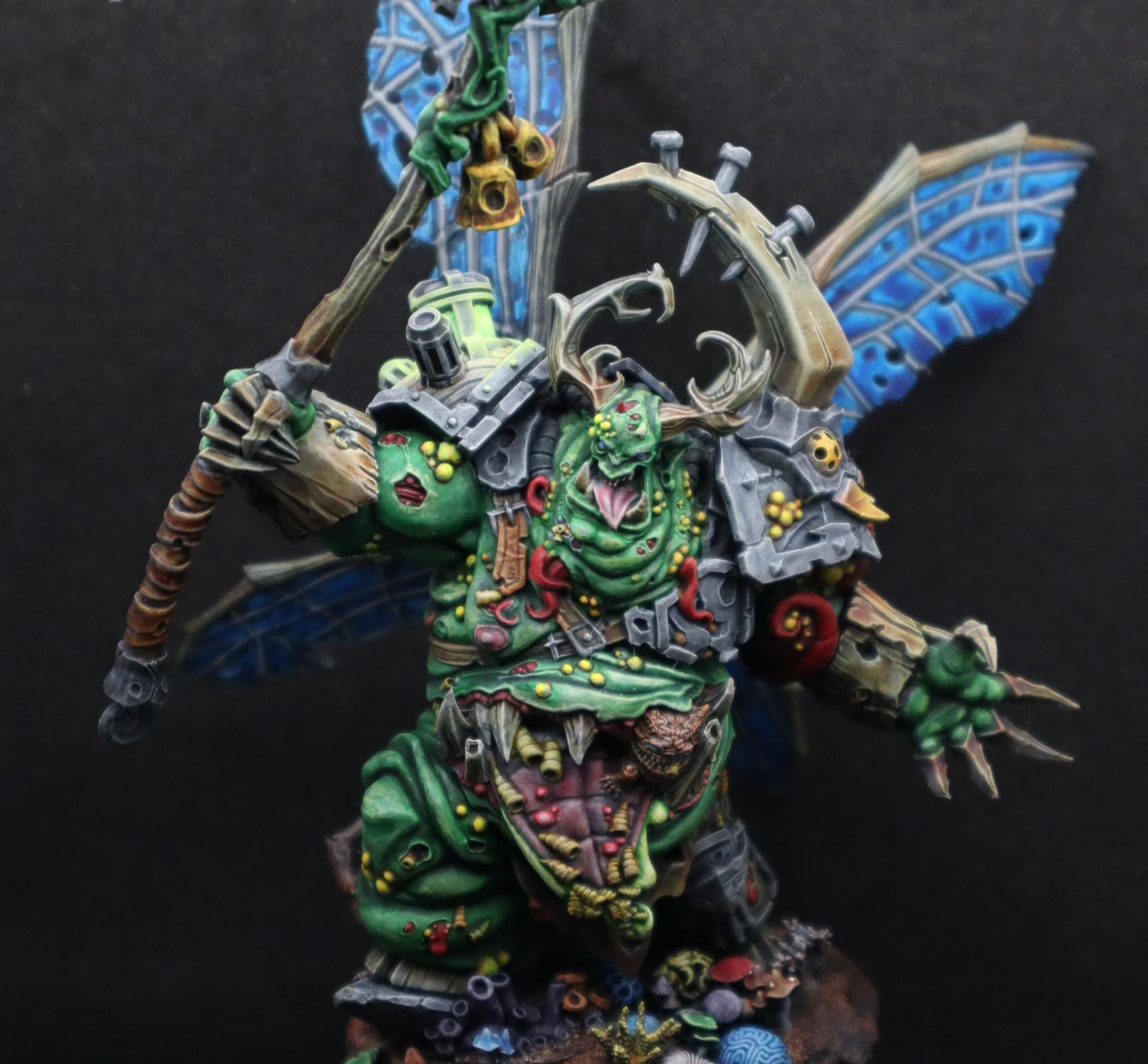 PLAGUE FATHER - Mortarion Primarch Proxy - Den of Imagination Miniature Painted.