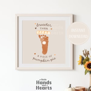 Pumpkin Pie Footprint Craft Fall Footprint Craft Footprint Art