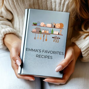 Personalized Recipe Book, CookBook Family Recipes Heirloom, Housewarming Bridal Shower Gift for Couple,his and hers cookbook,family cookbook
