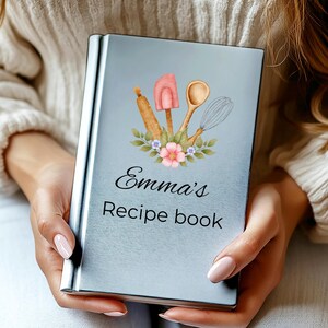Personalized Recipe Book, CookBook Family Recipes Heirloom Housewarming Bridal Shower Gift Wedding Gift for Couple, his and hers cookbook