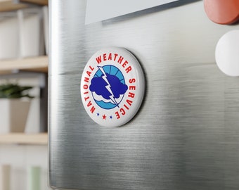 Round National Weather Service (NWS) Magnet (1 & 10 pcs)