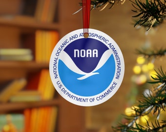 NOAA Weather Metal Christmas Ornament