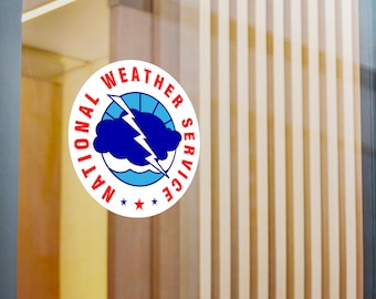 National Weather Service (NWS) Weather Vinyl Decal | Window Decal | Glass Decal | Meteorology Sticker | Weather