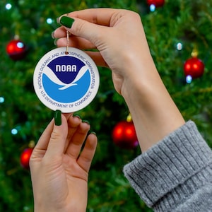 NOAA weather ceramic ornament