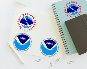 NOAA Logo Sticker – National Oceanic And Atmospheric Administration, 4x4 Vinyl