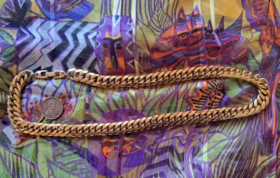 Vintage Goldtoned Napier Designer Necklace, Gold … - image 4