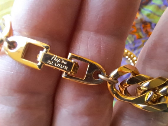 Vintage Goldtoned Napier Designer Necklace, Gold … - image 3