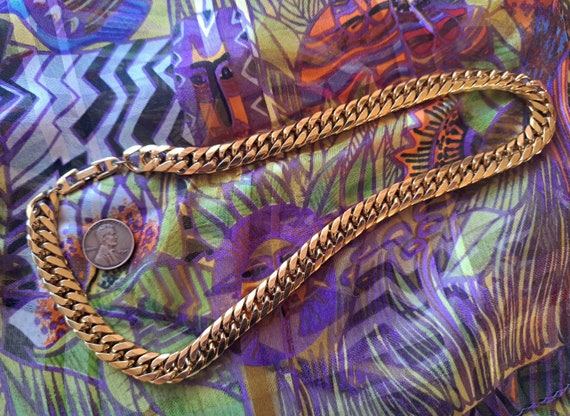 Vintage Goldtoned Napier Designer Necklace, Gold … - image 2