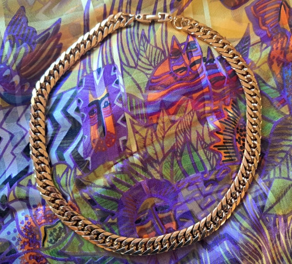Vintage Goldtoned Napier Designer Necklace, Gold … - image 1