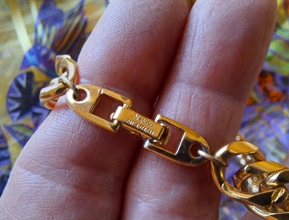 Vintage Goldtoned Napier Designer Necklace, Gold … - image 6