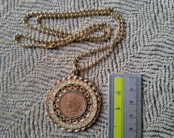 【VINTAGE HOLLYWOOD】Round Coin Necklace〜コインネックレス ☆VINTAGE HOLLYWOOD☆Round Coin Necklace☆コインネックレス