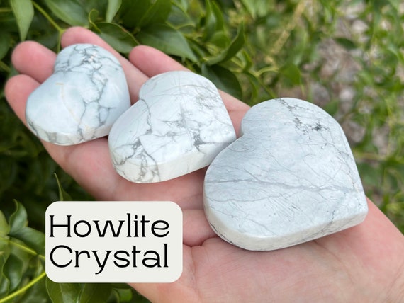 Howlite Puffy Hearts Howlite Puffy Hearts