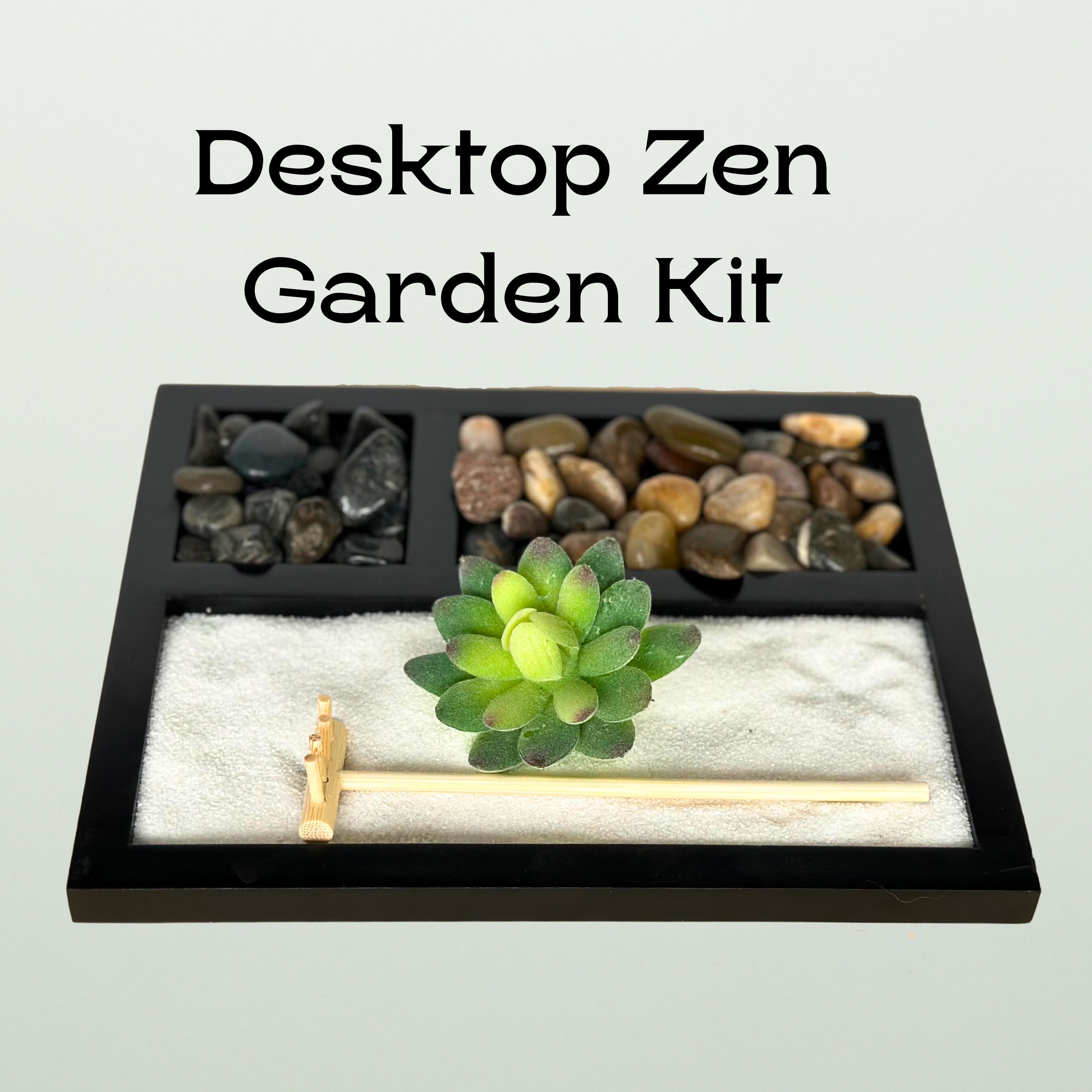 Desktop Zen Garden Kit: Office Relaxation, Meditation Gift