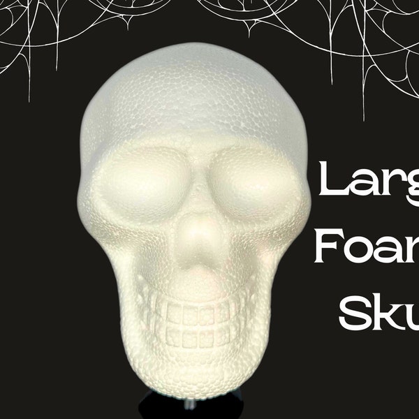 Halloween Home Decor Styrofoam Skull Shape For Craft Spooky Decor Halloween Prop Skull Form Spooky Craft Supply Decor Halloween Party Decor
