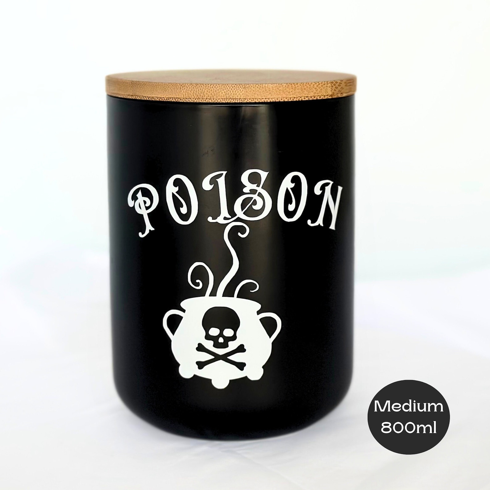 Goth Kitchen Storage Canister Ceramic Coffee Station Canister Etsy