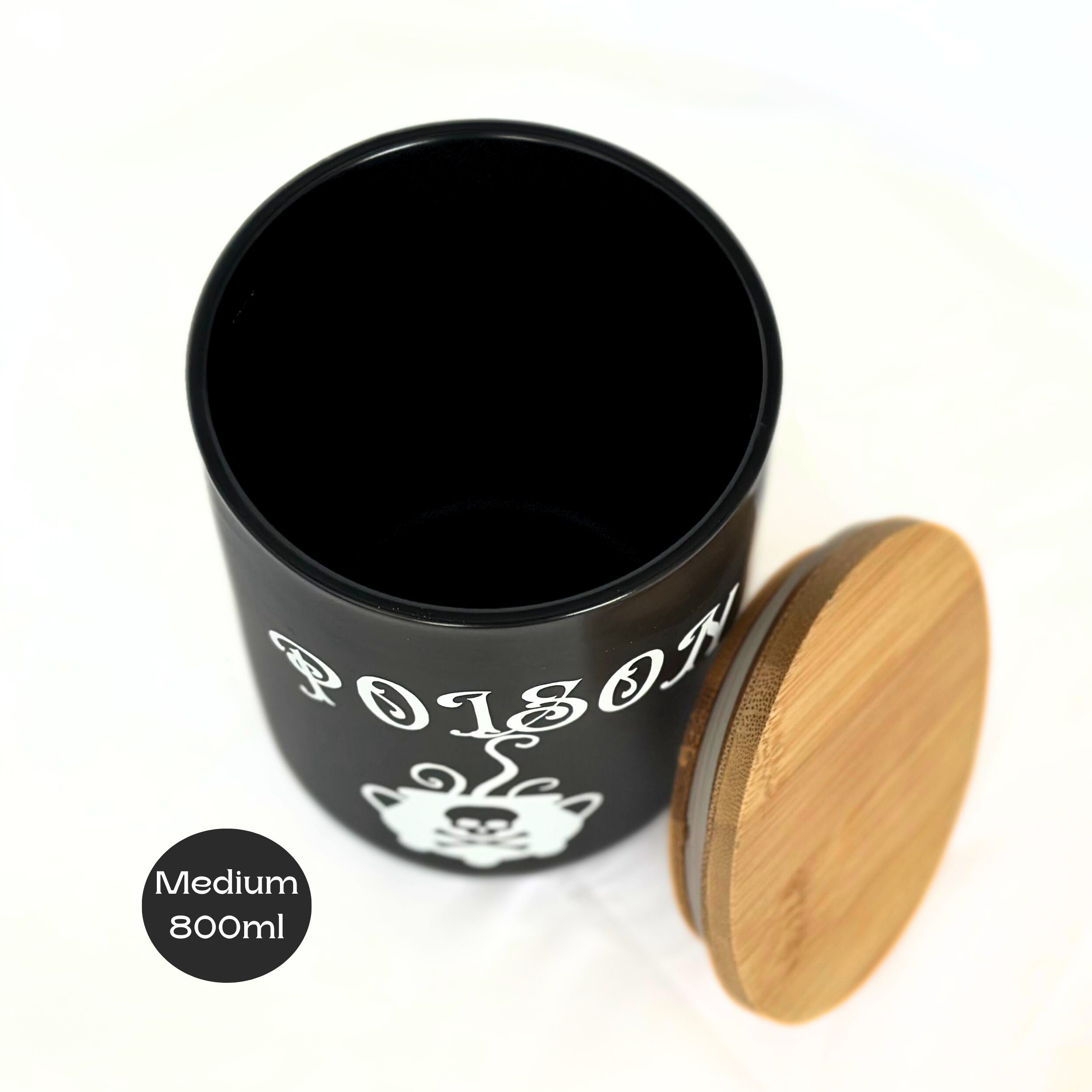 Goth Kitchen Storage Canister Ceramic Coffee Station Canister Etsy