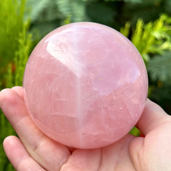 Rose Quartz Sphere Large Crystal Ball Natural Rose Quartz Sphere Polished Rose Quartz Crystal Sphere Rose Quartz Crystal Gemstone Sphere
