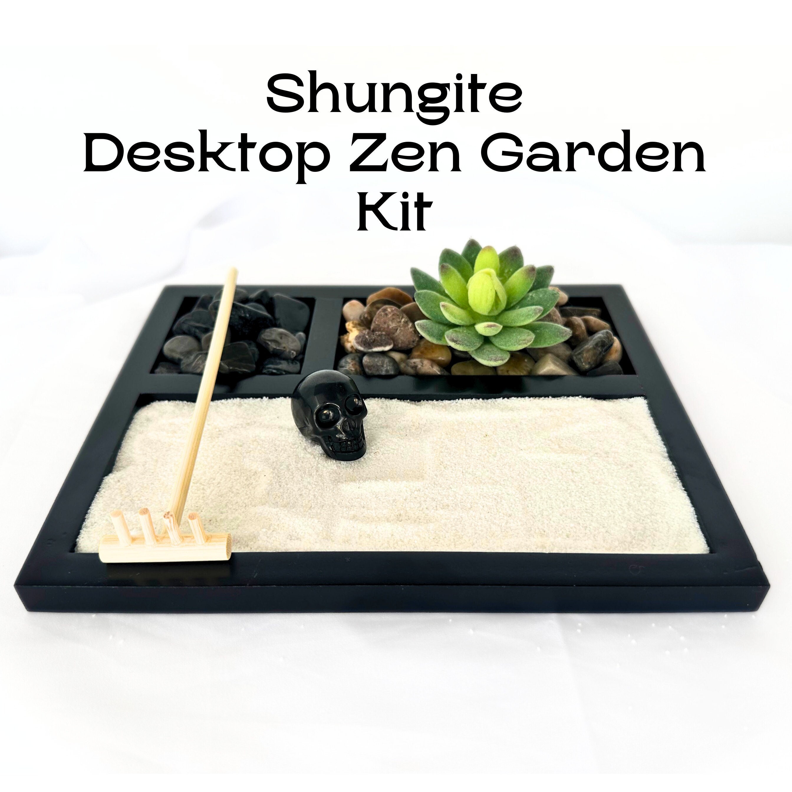 Zen Garden kit for Desk, Ensosensory Sand Tray Therapy Kit, Zen
