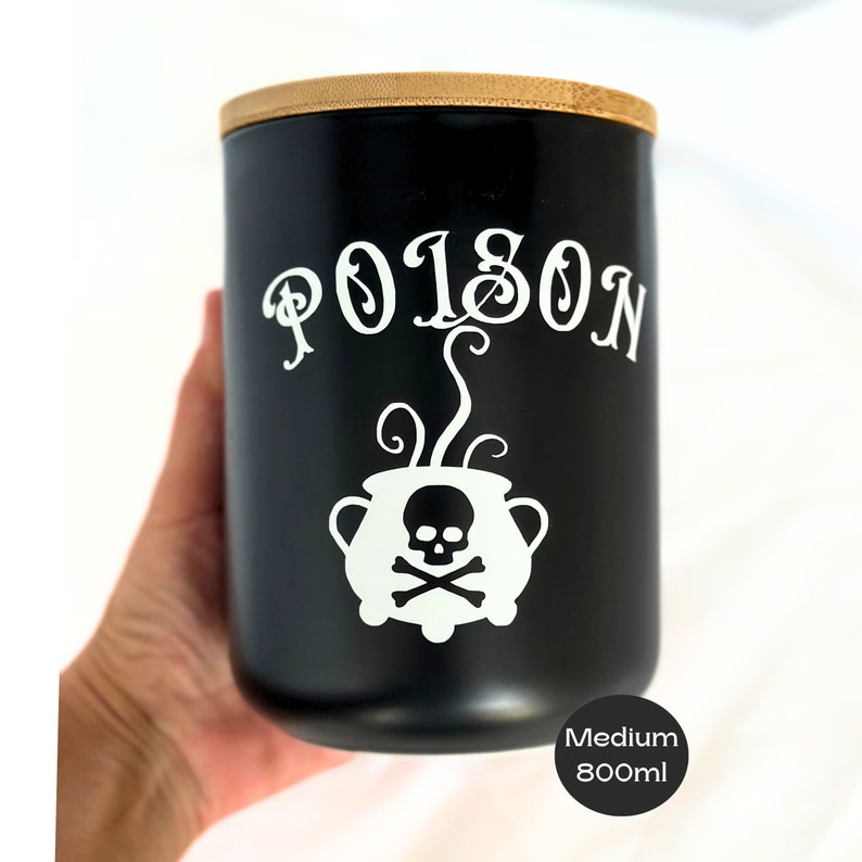 Goth Kitchen Storage Canister Ceramic Coffee Station Canister Etsy