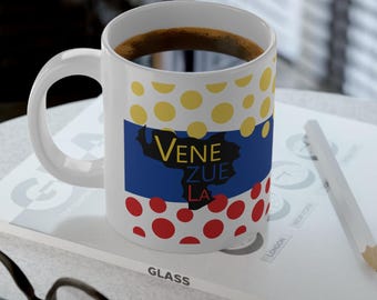 Venezuelan mug taza de cafe de Venezuela tengo fe hasta el final Arte Tradicional Venezolano taza de cafe venezuela  venezuelan gift