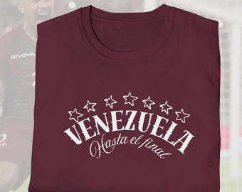 Franela Venezuela hasta el final - Orgullo Venezolano - hasta el final - venezuela gift - venezuela t-shirt  - libertad Vzla - 7 estrellas