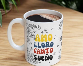 venezuelan mug taza de venezuela tengo fe hasta el final Arte Tradicional Venezolano amo lloro canto sueño alma llanera venezuela gift